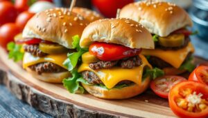 cheeseburger sliders with hawaiian rolls