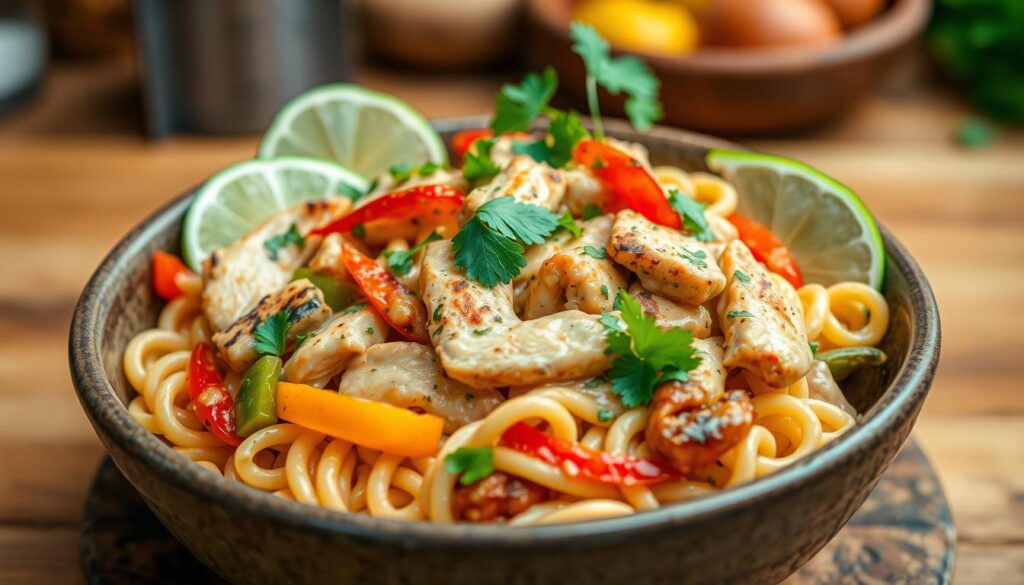 chicken fajita pasta